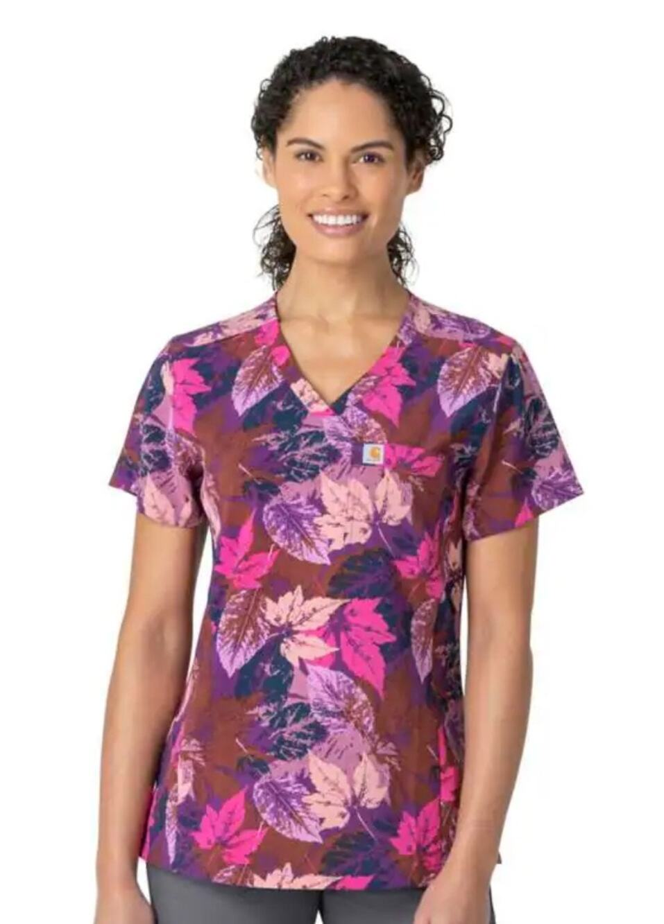 NWT Carhartt Force Modern Fit Scrub Top W Medium